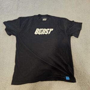 Mr BEAST T Shirt SHORT Sleeve Crew Neck Size LARGE Men Black